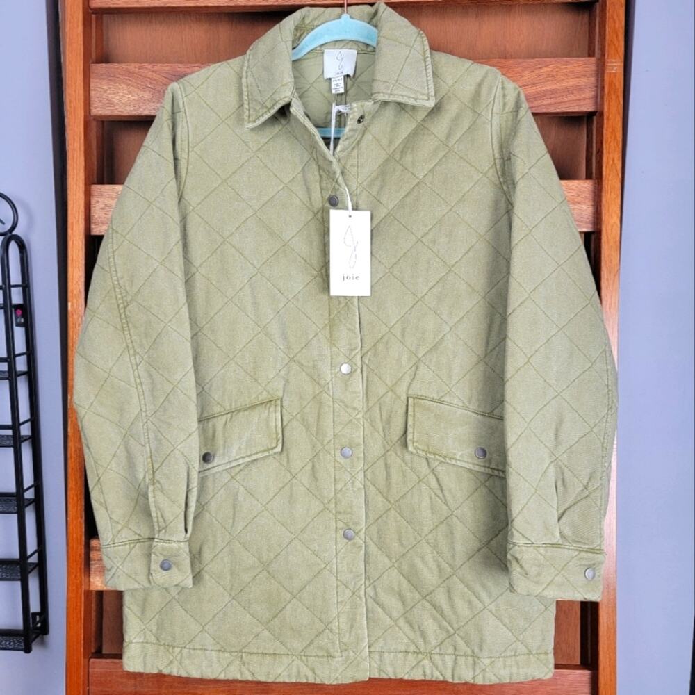NWT Joie Sage Quilted Oversized Shacket, Sz XS - Picture 1 of 7